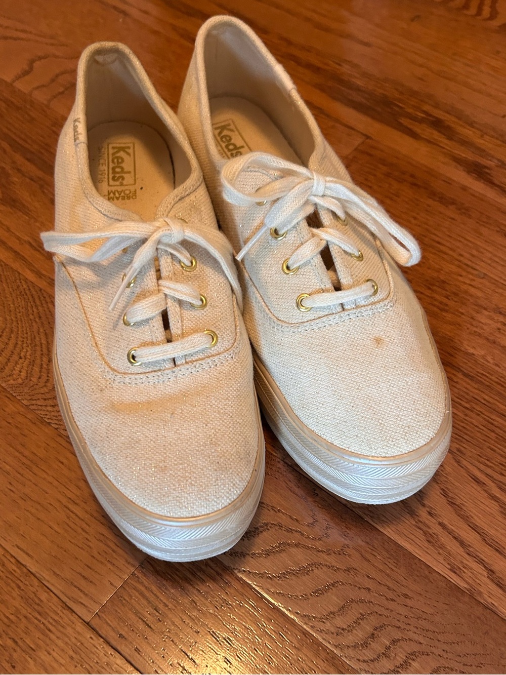 Keds Triple Shimmer Platform Sneaker SZ 9.5